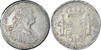 Spanien 8 Reales Münze, Charles IV, Mexico, TH, SS+, Silber, KM:109 -