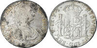 Spanien 8 Reales Münze, Charles III, Potosi, PJ, SS, Silber, KM:73 -