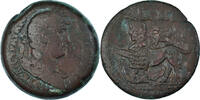Drachm Münze, Egypt, Hadrian, Alexandria, S+, Bronze, RPC:III-5912 -