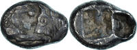 1/6 Stater Münze, Lydia, Kroisos, Sardes, SS+, Silber -