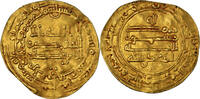 Dinar Münze, Abbasid Caliphate, al-Muqtadir, Qumm, S+, Gold -