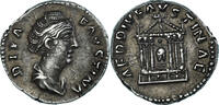 Denarius Münze, Diva Faustina I, Rome, VZ, Silber, RIC:III-343 -