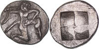 Obol Münze, Islands off Thrace, Thasos, SS+, Silber, HGC:6-333 -