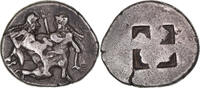 Stater Münze, Islands off Thrace, Thasos, SS, Silber -