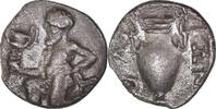 Trihemiobol Münze, Islands off Thrace, Thasos, SS, Silber -