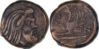Æ Münze, Cimmerian Bosporos, Pantikapaion, SS+, Bronze -
