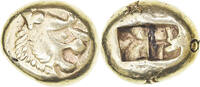 1/3 Stater Lydia, Alyattes I, Sardis, Electrum, SS+ -