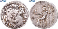 Tetradrachm Münze, Ionia, Magnesia, graded, NGC, Ch VF, S+ -