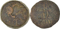 Æ Münze, Pamphylia, Side, Countermark, S, Bronze -