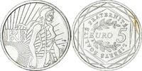 Frankreich 5 Euro Semeuse, Monnaie de Paris, VZ, Silber, KM:1534 -