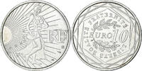 Frankreich 10 Euro Semeuse, Monnaie de Paris, VZ+, Silber, KM:1580 -