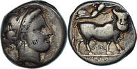 Nomos Münze, Campania, Neapolis, S+, Silber, HN Italy:576 -