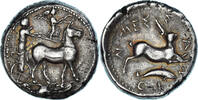 Tetradrachm Sicily, Messana, Silber, NGC -