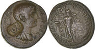 Assarion Münze, Phrygia, Nero, Eumeneia, Countermark, SS, Bronze -
