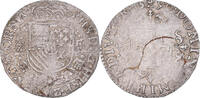 Spanische Niederlande 1/20 Ecu Münze, Philip II, Tournai, SS, Silber -