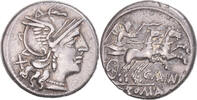 Denarius Münze, Maiania, Rome, SS+, Silber, Crawford:203/1a -