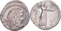 Denarius Procilia, Rome, Silber, SS+, Crawford:379/1 -