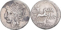 Denarius Münze, Appuleia, Rome, SS, Silber -