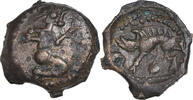 Bronze au personnage agenouillé Münze, Bellovaci, Beauvais -