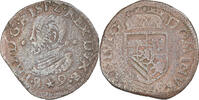 Spanische Niederlande Gigot Münze, Philip II, Maastricht, SS, Kupfer -