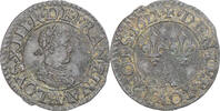 Frankreich Denier Tournois Münze, Louis XIII, Paris, SS+, Kupfer -