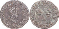 Frankreich Denier Tournois Münze, Louis XIII, Paris, SS, Kupfer -