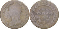 Frankreich 5 Centimes Münze, Dupré, Lille, S, Kupfer, Gadoury:126a -