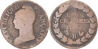 Frankreich 5 Centimes Münze, Dupré, Orléans, S, Kupfer, Gadoury:126 -