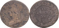 Frankreich 5 Centimes Münze, Dupré, Strasbourg, SGE, Kupfer -