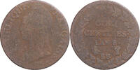 Frankreich 5 Centimes Münze, Dupré, Strasbourg, SGE+, Kupfer -