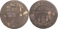 Frankreich 5 Centimes Münze, Dupré, Strasbourg, SGE, Kupfer -