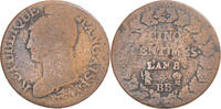 Frankreich 5 Centimes Münze, Dupré, Strasbourg, S, Kupfer -