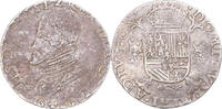 Spanische Niederlande 1/2 Ecu Münze, Gueldre, Philip II, Nimègue, S+ -