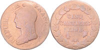 Frankreich 5 Centimes Münze, Dupré, Metz, S, Kupfer, Gadoury:126a -