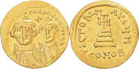 Solidus Heraclius, with Heraclius Constantine, Constantinople, Gold -