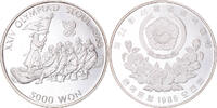 KOREA-SOUTH 5000 Won Münze, 1988 Olympics, STGL, Silber, KM:70 -