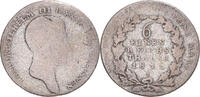 Deutsch Staaten 1/6 Thaler Münze, PRUSSIA, Friedrich Wilhelm IV -
