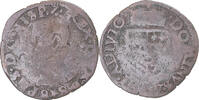 Spanische Niederlande Gigot Münze, Philip II, Maastricht, S, Kupfer -