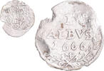 Deutsch Staaten Albus, 2 Kreuzer Münze, MAINZ, Johann Philipp von Schönborn -