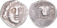 Hemidrachm Münze, Rhodos, Rhodes, S+, Silber -