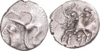 Denier Münze, Aulerci Cenomani, Le Mans, SS, Silber -
