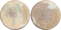 Frankreich Decime Münze, Dupré, Strasbourg, SGE, Kupfer, Gadoury:187/187a -