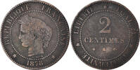 Frankreich 2 Centimes Münze -
