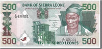 Sierra Leone 500 Leones Geldschein, UNZ -