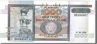Burundi 1000 Francs Geldschein, KM:39d, UNZ -