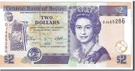 Belize 2 Dollars Geldschein, UNZ -