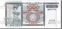 Burundi 1000 Francs Geldschein, UNZ -