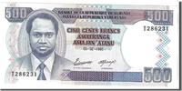 Burundi 500 Francs Geldschein, KM:37a, UNZ -
