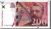 Frankreich 200 Francs Geldschein, 200 F 1995-1999 ''Eiffel'', SS -