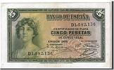 Spanien 5 Pesetas Geldschein, VZ+ -